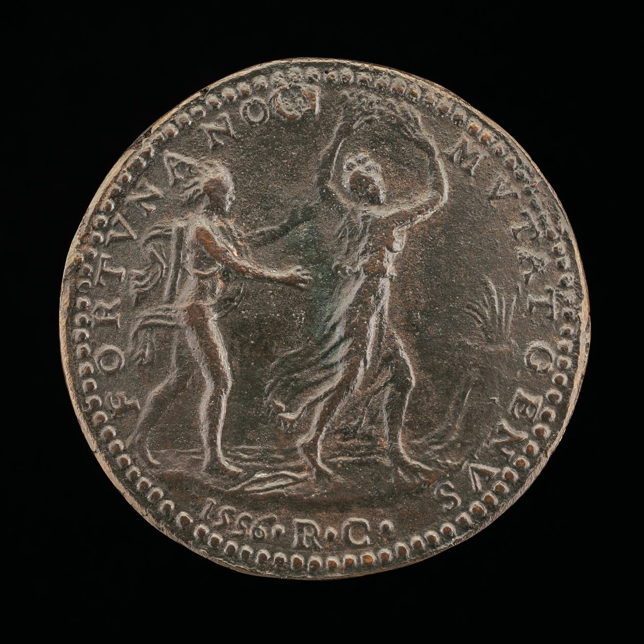 Apollo pronásleduje Daphne [reverse], 1556. od Medallist R.C.