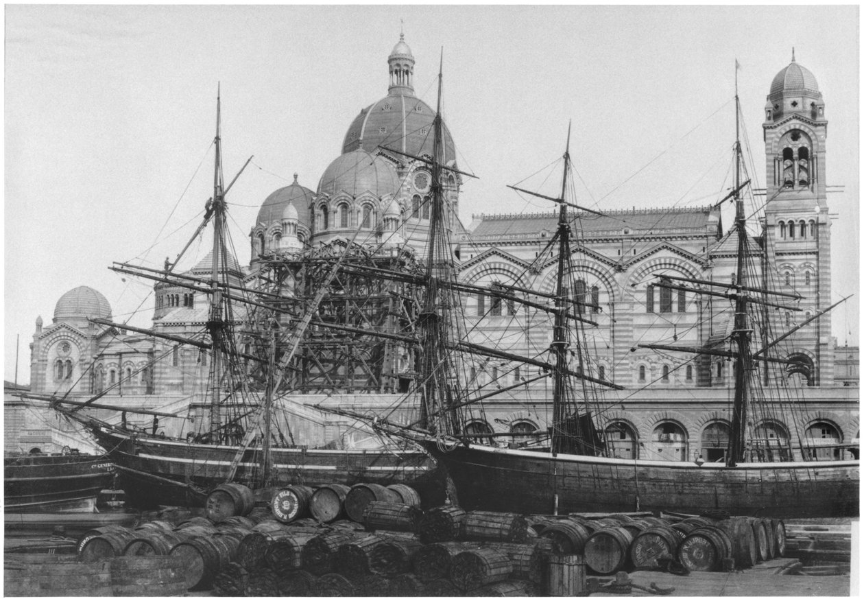 Katedrála Sainte-Marie-Majeure, známá jako "Nouvelle Major", v Marseille, před rokem 1893 od Mederic Mieusement