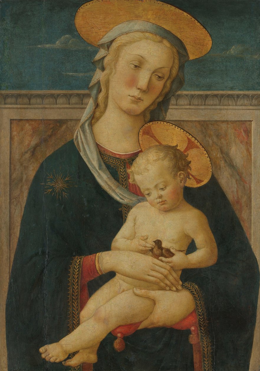 Panna a dítě od Meester van San Miniato (attributed to)