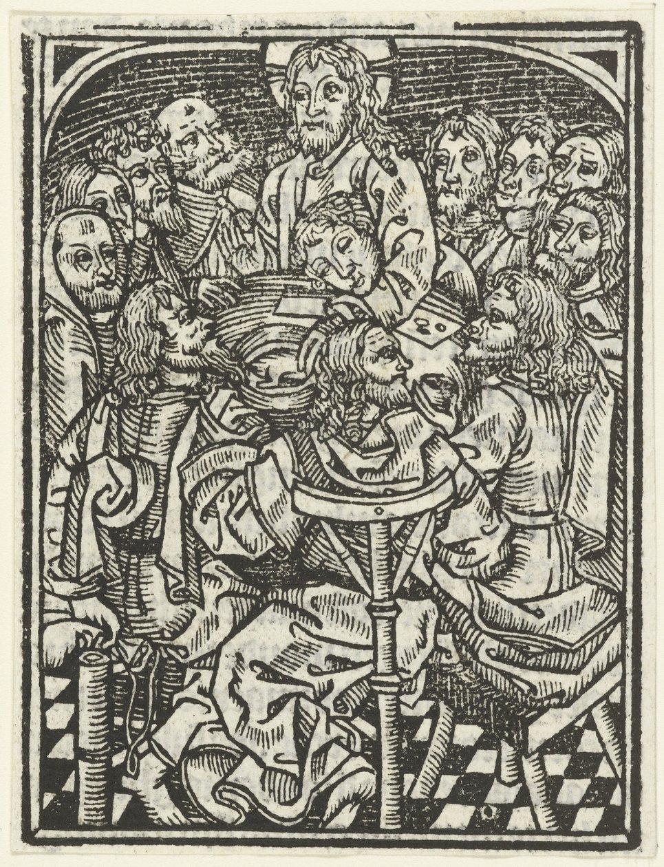 Poslední večeře od Meester van de Delbecq Schreiber Passie (attributed to)