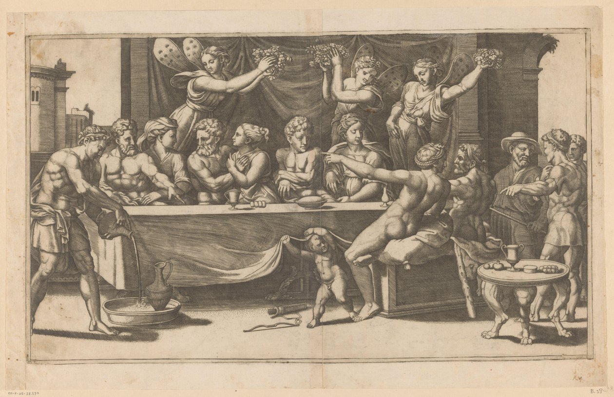 Svatba Amor a Psyche od Meester van de Dobbelsteen