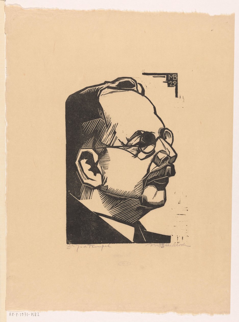 Portrét Jana van den Tempela (původní název na objektu) od Meijer Bleekrode (signed by artist)