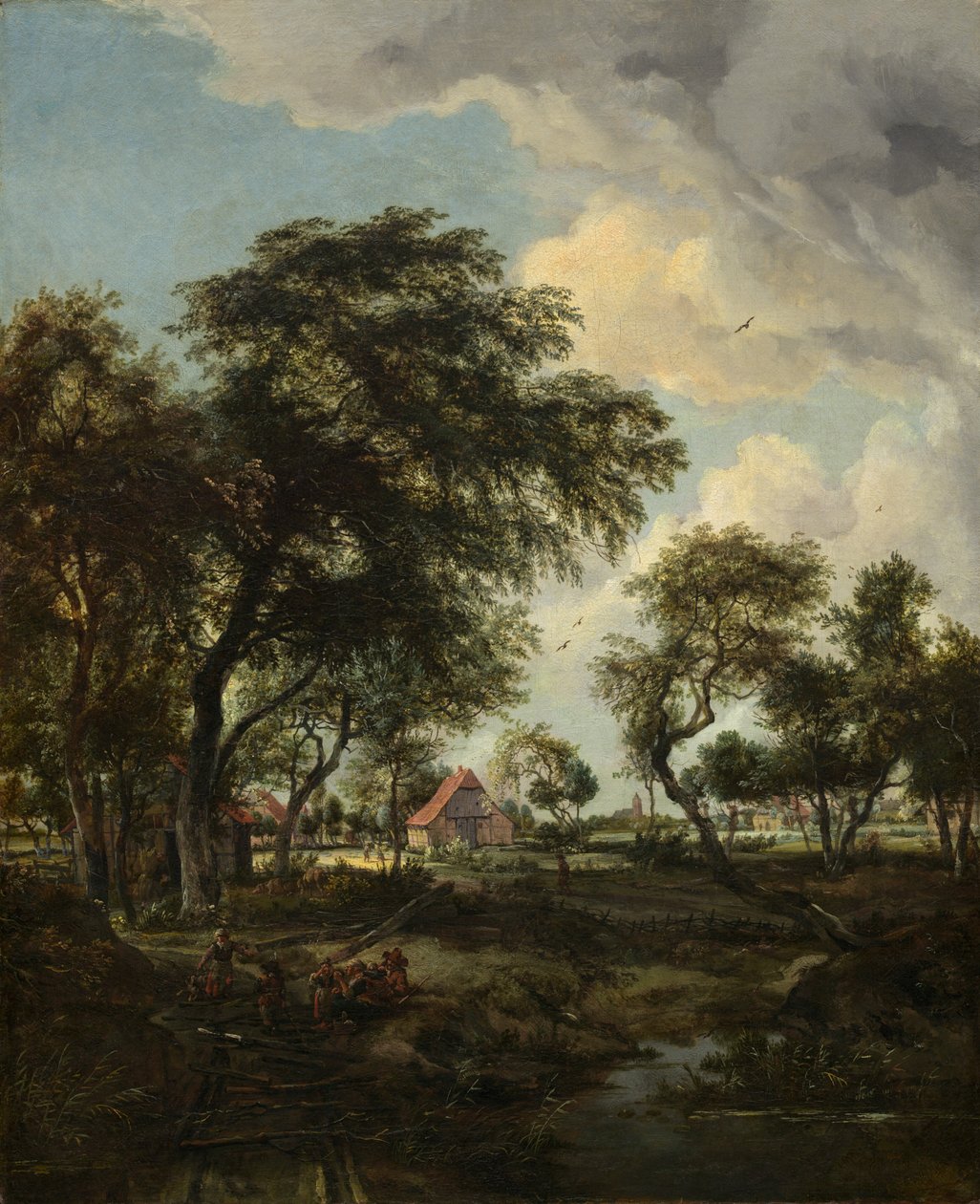 Farma ve slunečním světle, 1668. od Meindert Hobbema