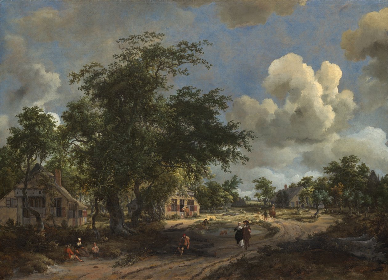 Pohled na hlavní silnici, 1665. od Meindert Hobbema