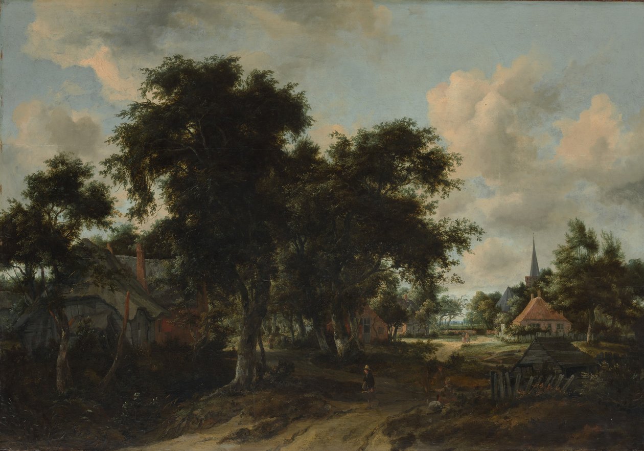 Vchod do vesnice, ca. 1665. od Meindert Hobbema