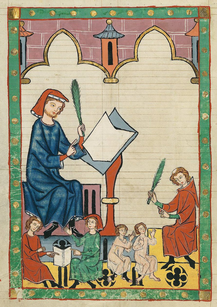 Učitel v Esslingenu od Meister des Codex Manesse