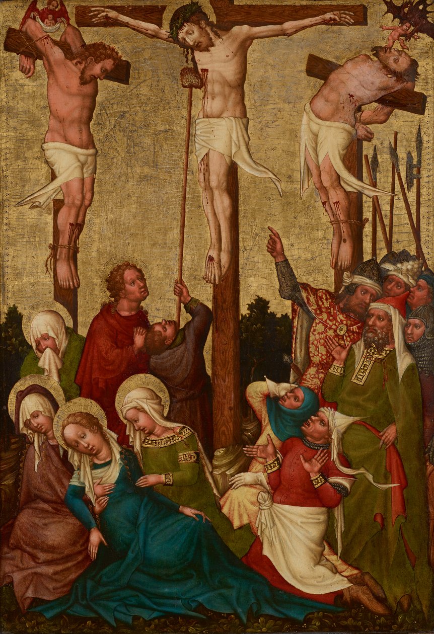 Ukřižování Krista od Meister der St. Lambrechter Votivtafel