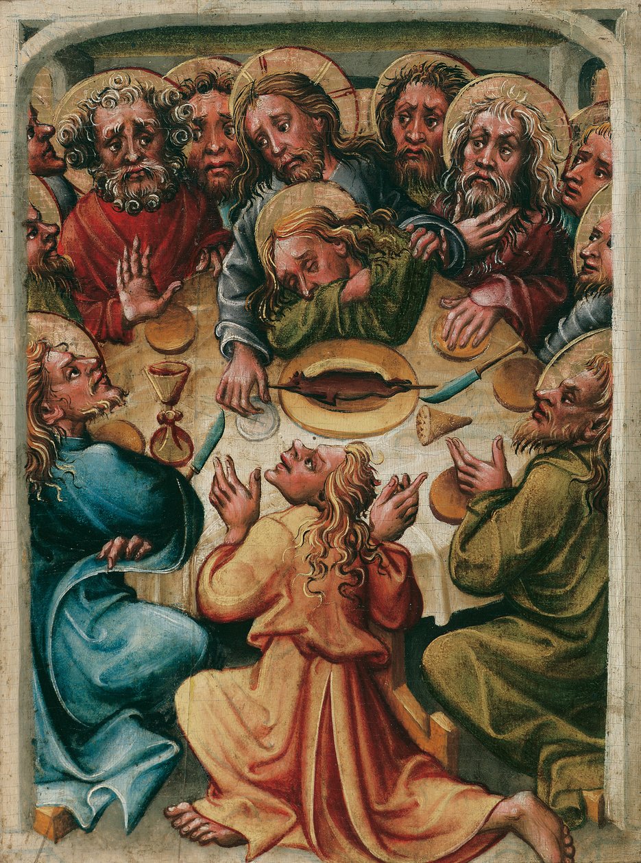 Poslední večeře od Meister des Friedrichsaltars