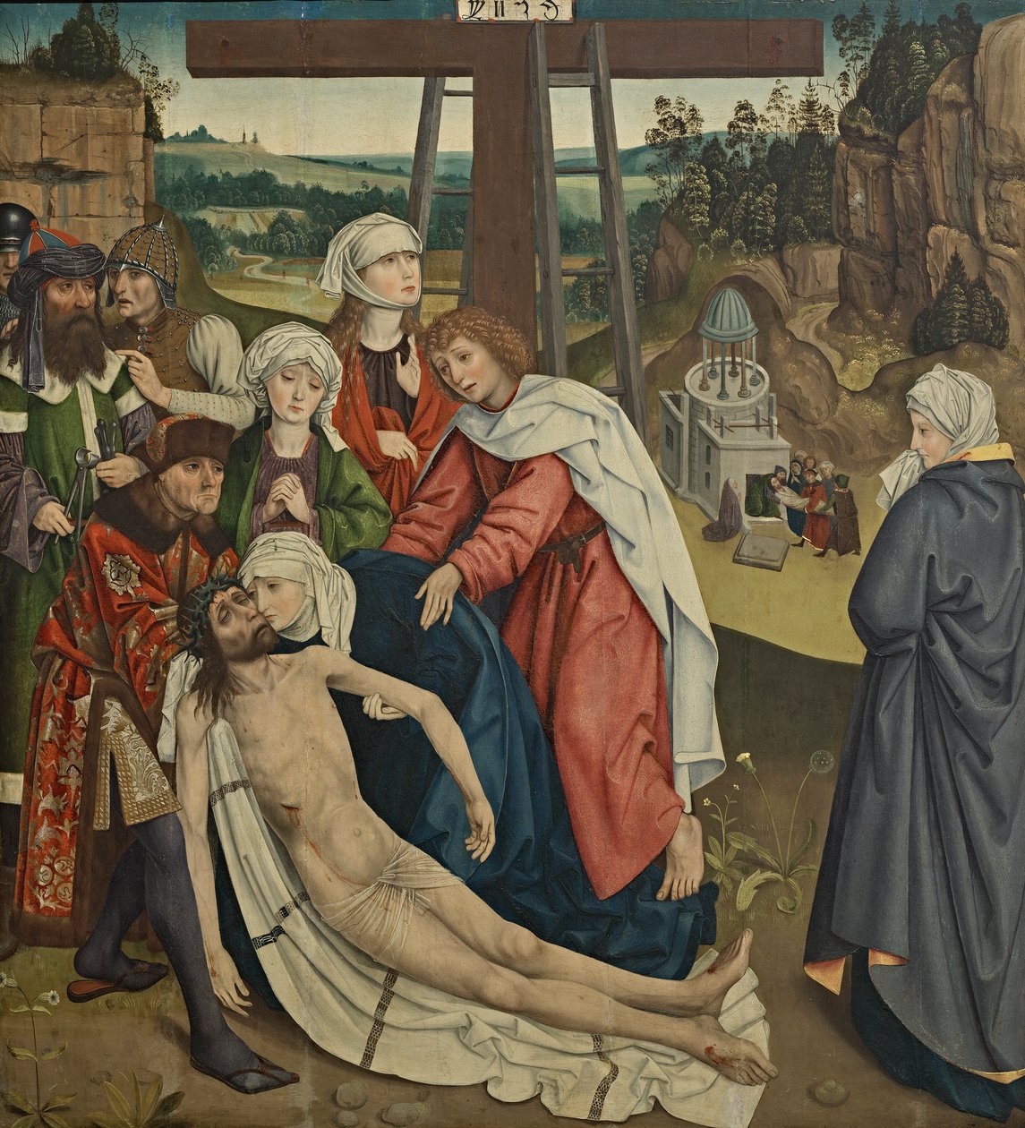 Oplakávání Krista od Meister des Schottenaltars