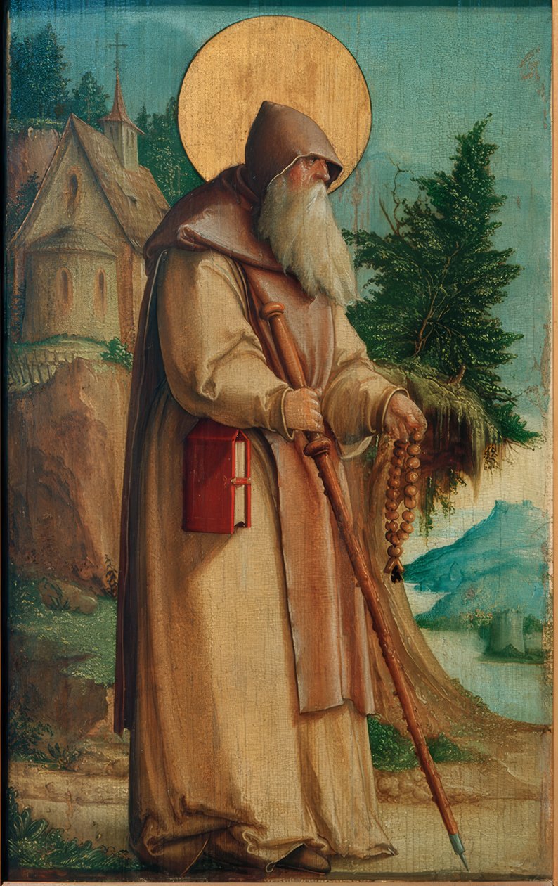 Svatý Pavel poustevník od Meister von Messkirch