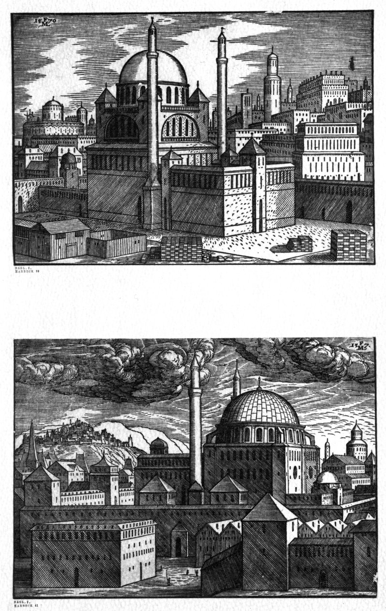 Konstantinopolské mešity, 1570 od Melchior Lorck