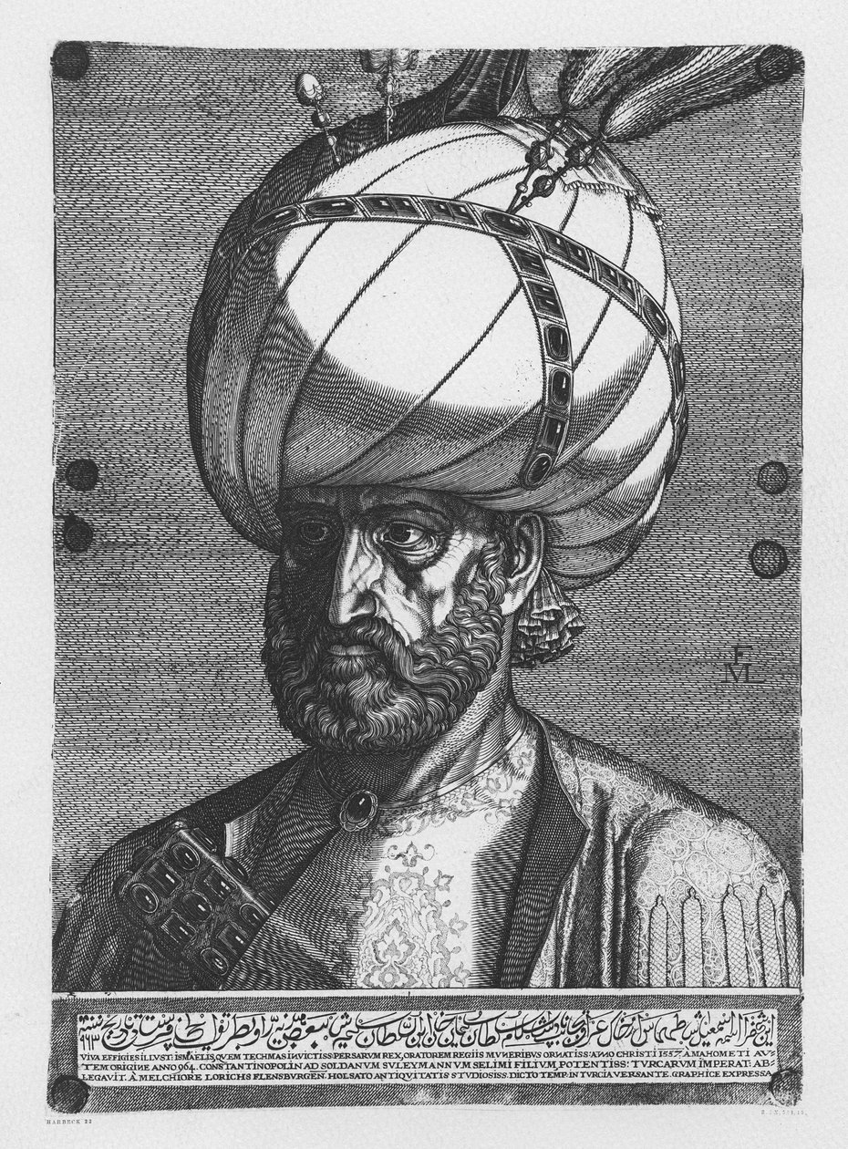 Suleiman velkolepý, 1557 od Melchior Lorck