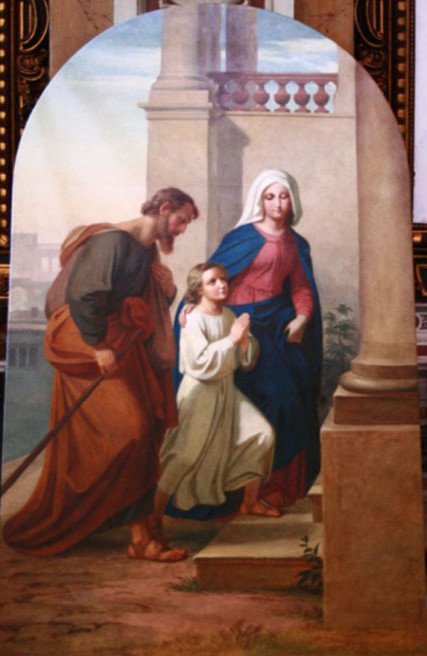 Svatá rodina od Melchior Paul von Deschwanden