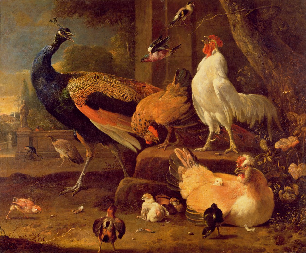 Drůbež, kolem roku 1670 od Melchior de Hondecoeter