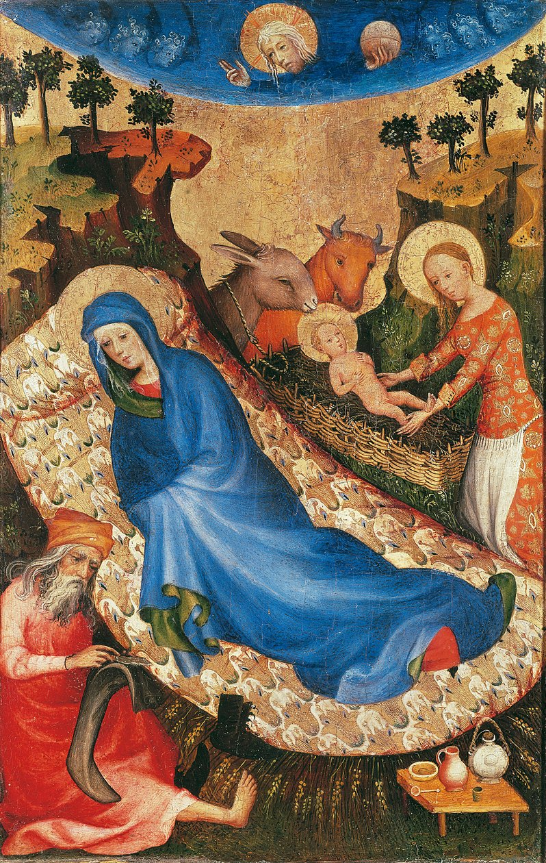 Narození Páně (tempera na panelu) od Melchior Broederlam