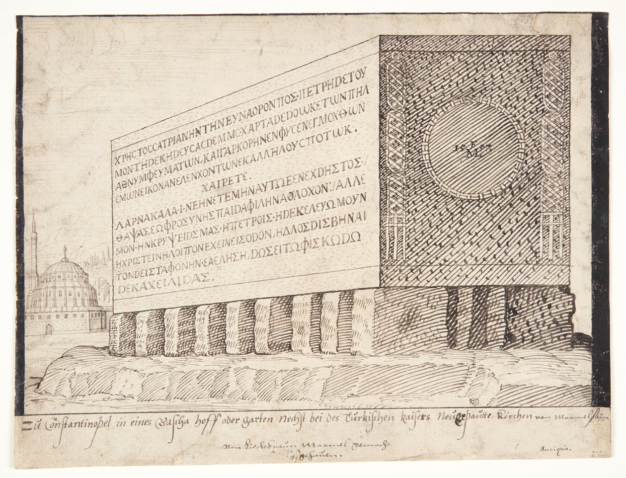 Sarkofág v Konstantinopoli od Melchior Lorck