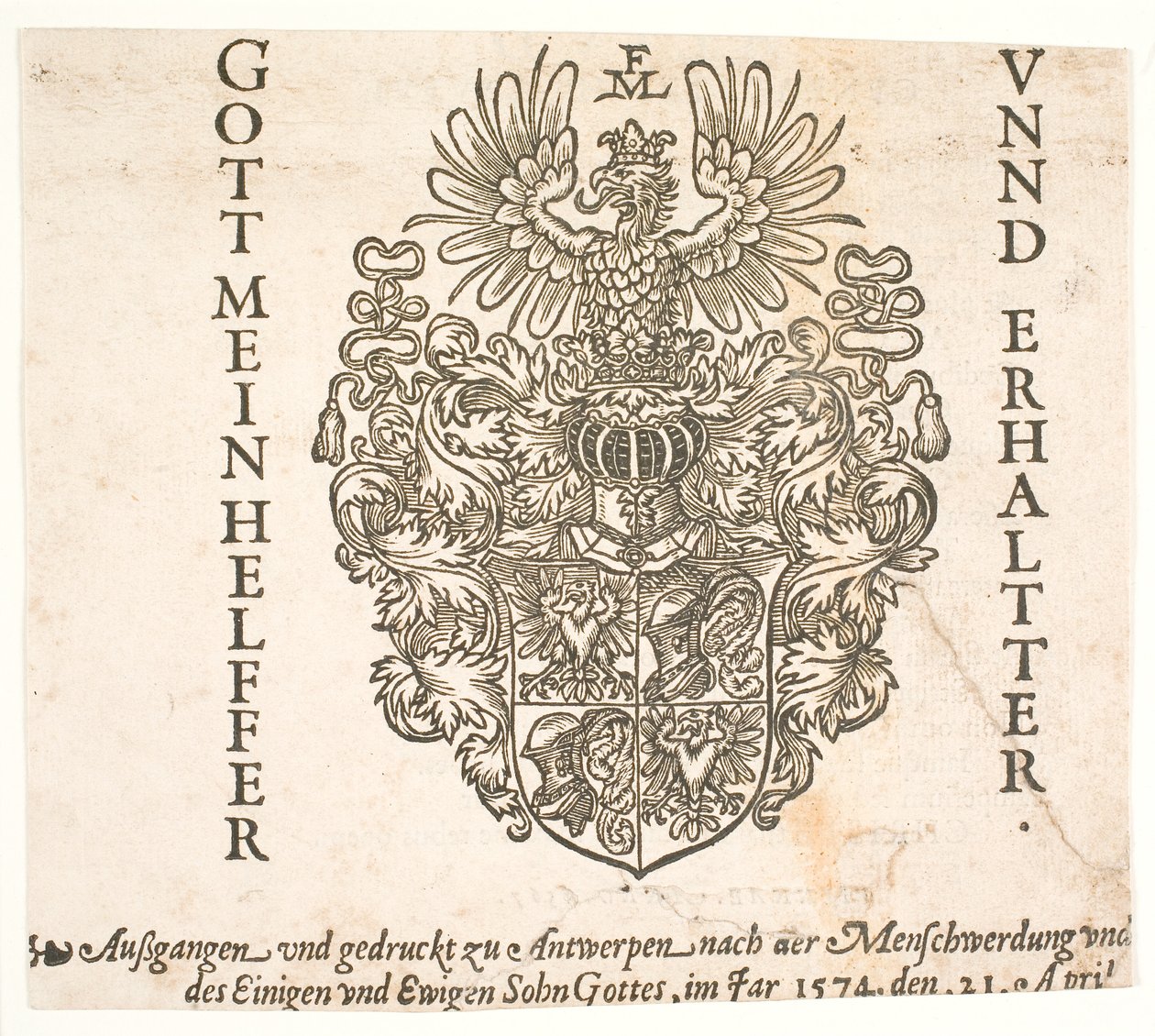 Erb Melchiora Lorcka od Melchior Lorck