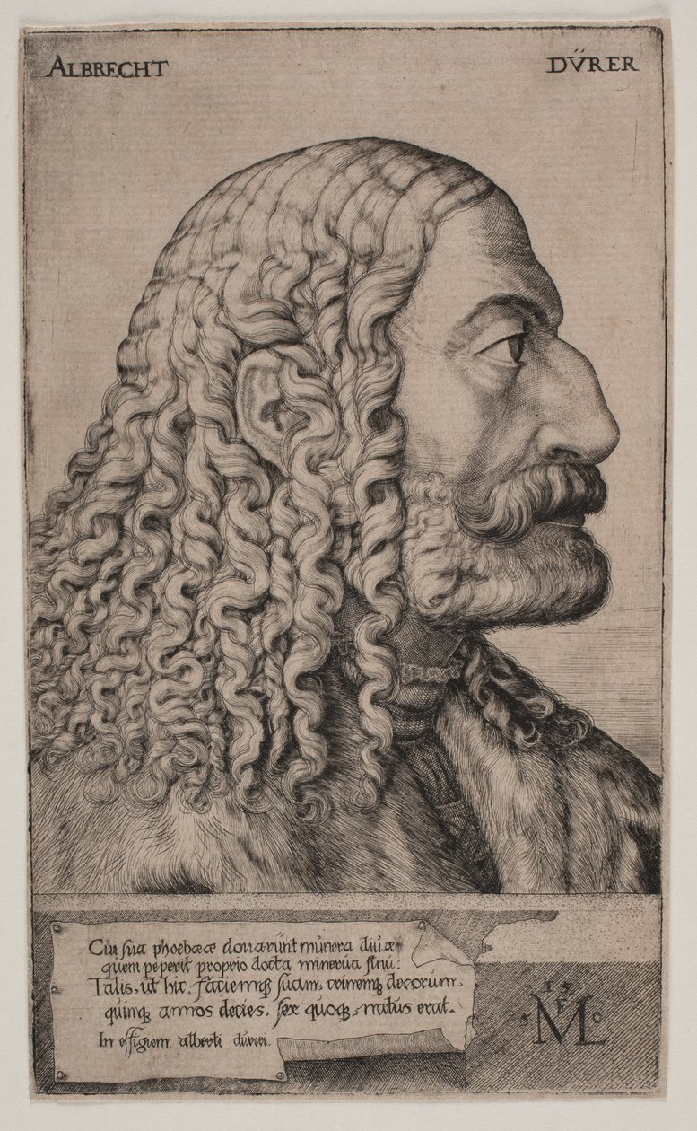 Portrét Albrechta Dürera od Melchior Lorck