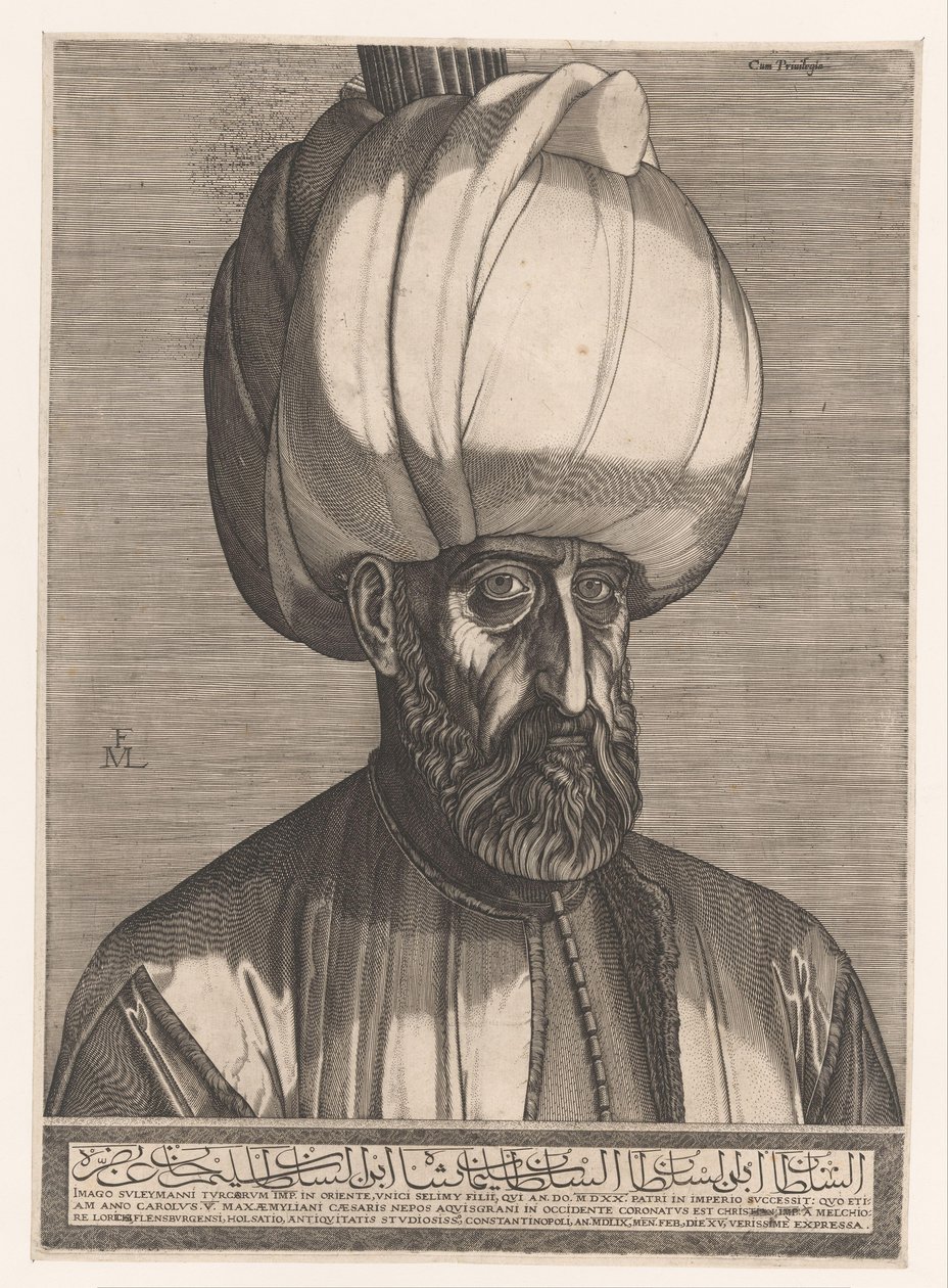 Porter van sultán Suleiman I od Melchior Lorck