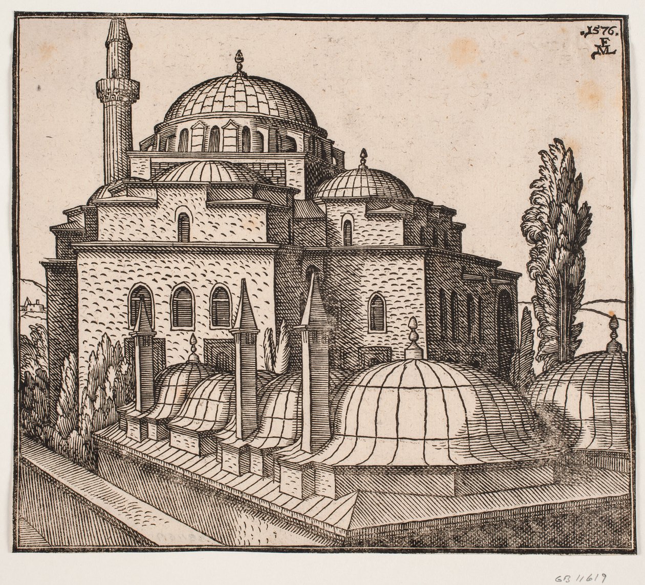 Mešita Atik Ali Pasha v Istanbulu od Melchior Lorck