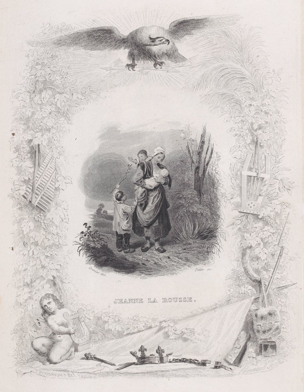 Jeanne the Redhead, z Bérangerových písní, 1829. od Melchior Peronard