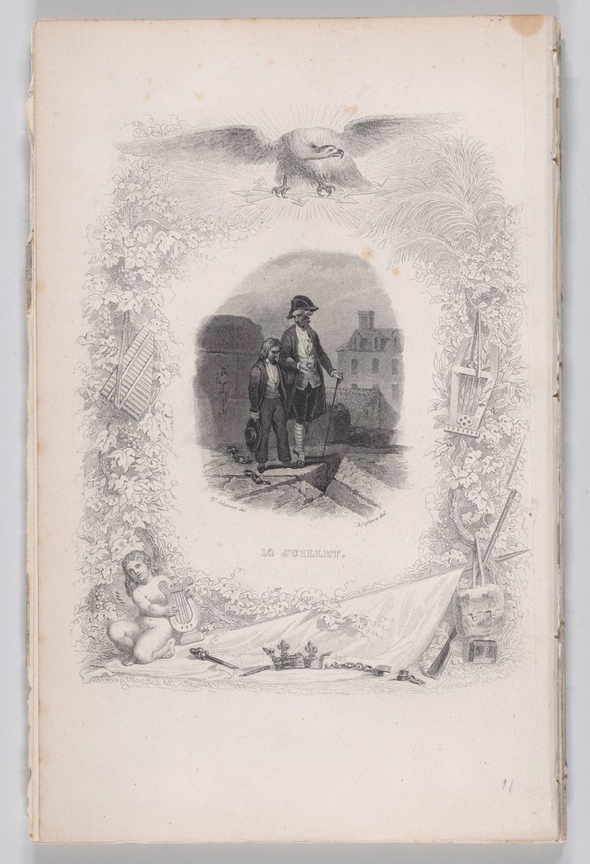 Čtrnáctého července z Bérangerových písní, 1829. od Melchior Peronard