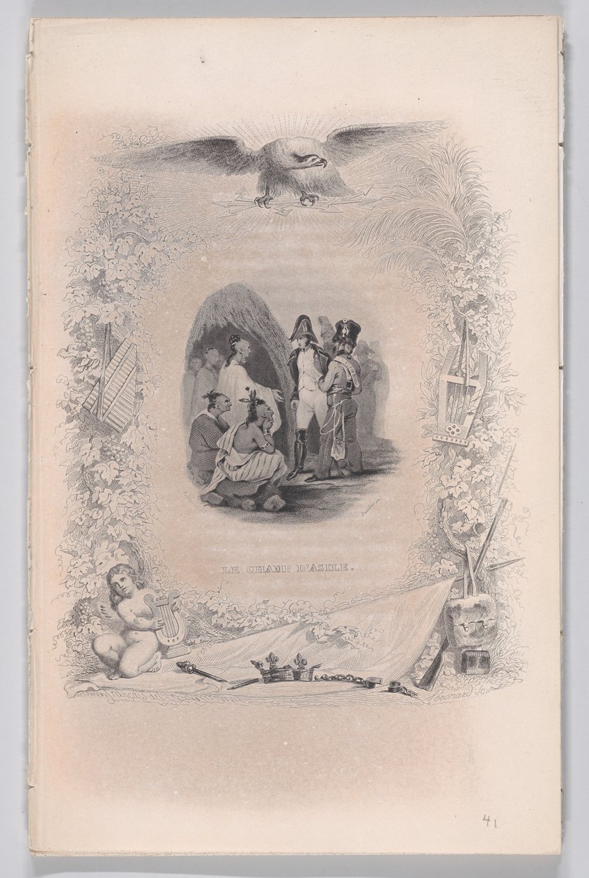 Pole azylu z Bérangerových písní, 1829 od Melchior Peronard