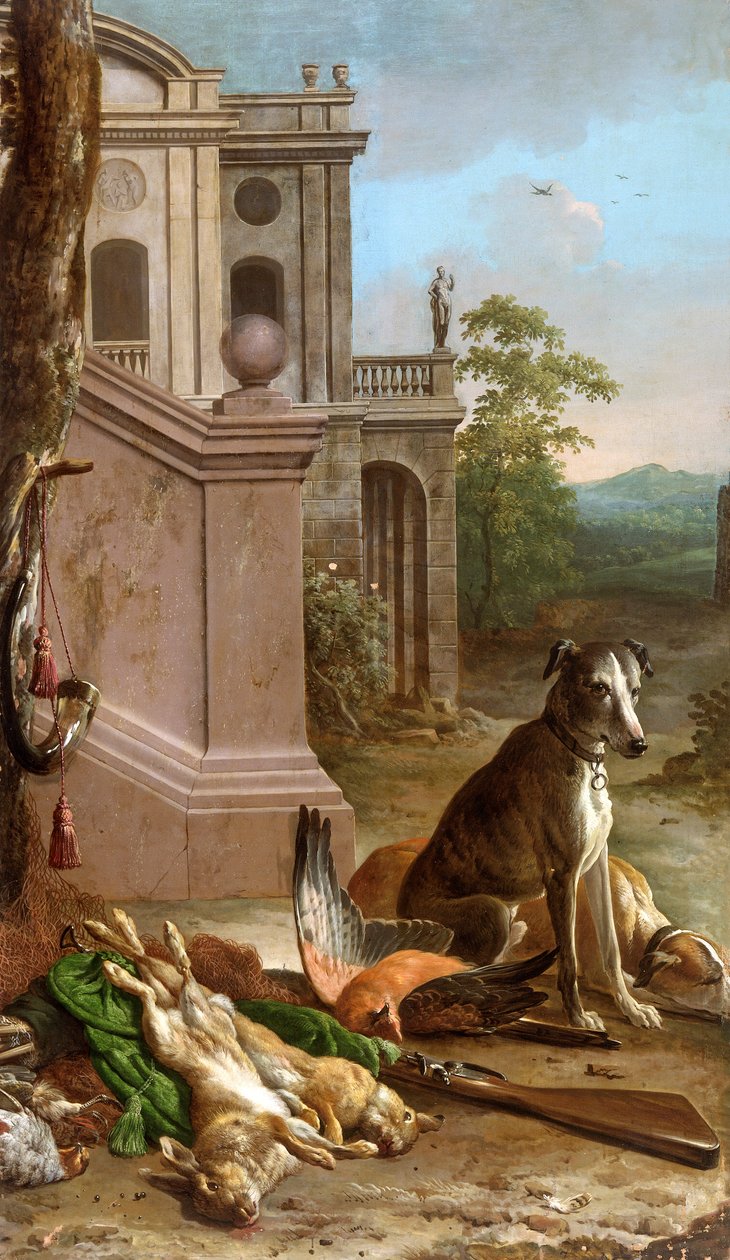 Mrtvá hra v krajině, 1674. od Melchior d