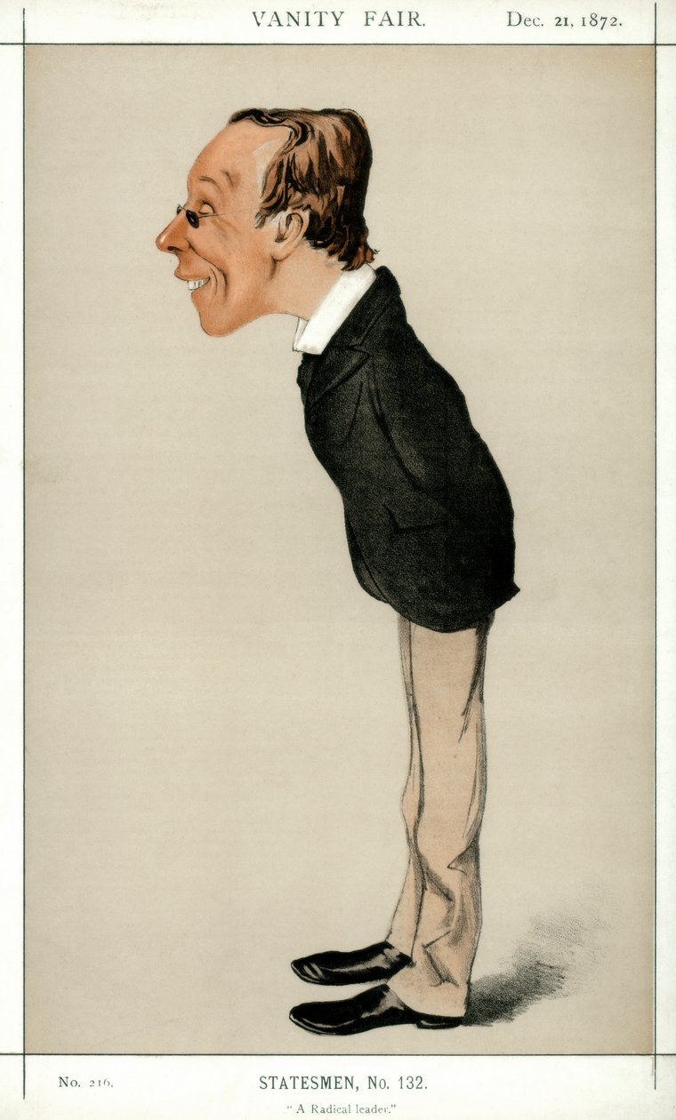 Radikální vůdce, Henry Fawcett MP, britský politik a ekonom, 1872. od Melchiorre Delfico