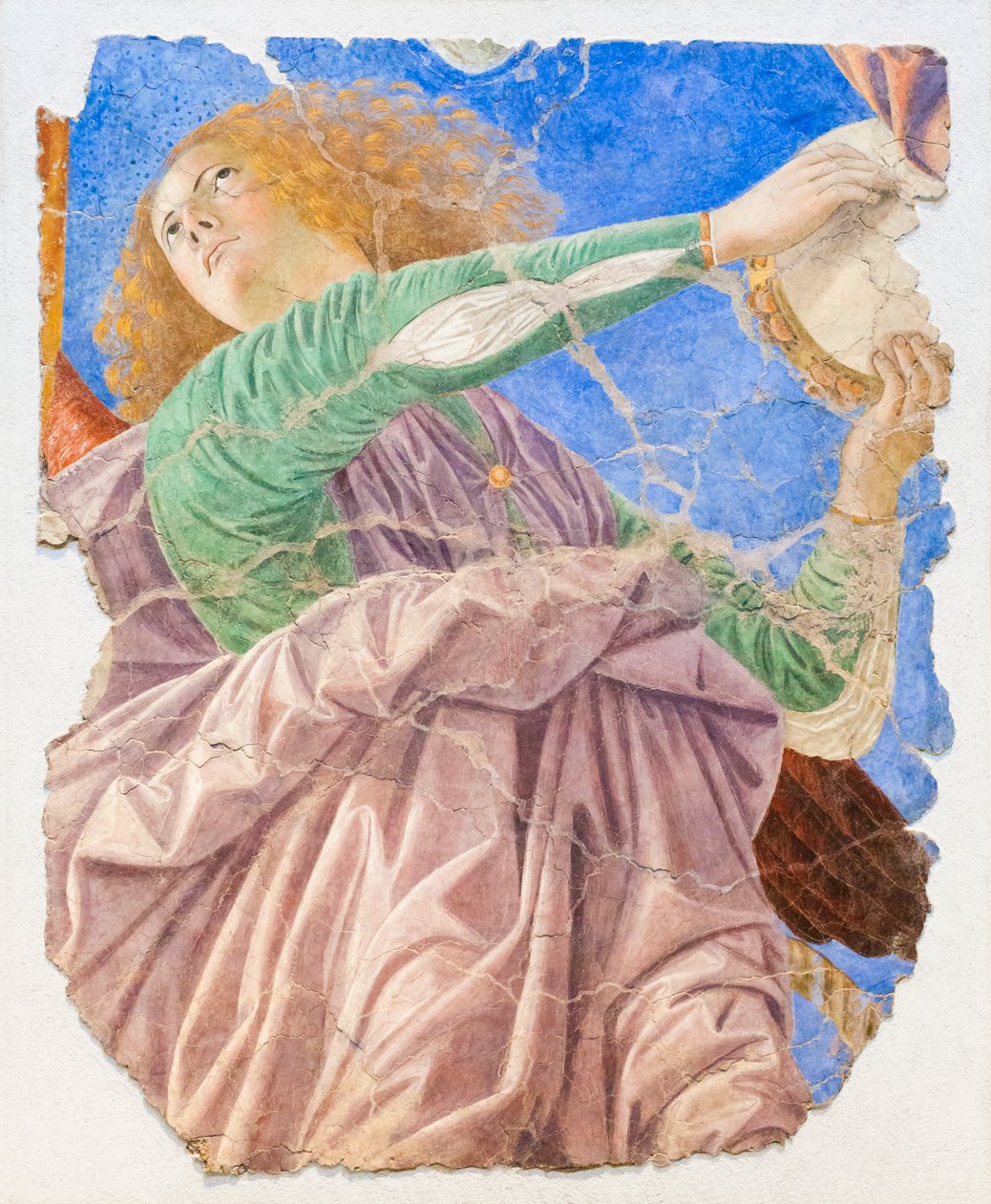 Hudební andělé, cca 1480 (restaurovaná freska) od Melozzo da Forli