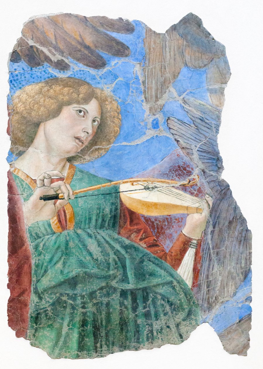 Hudební andělé, kolem roku 1480 (freska) od Melozzo da Forli