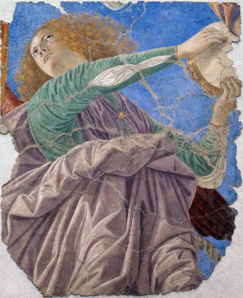 Hudební anděl od Melozza da Forliho, cca 1480 (freska) od Melozzo da Forli
