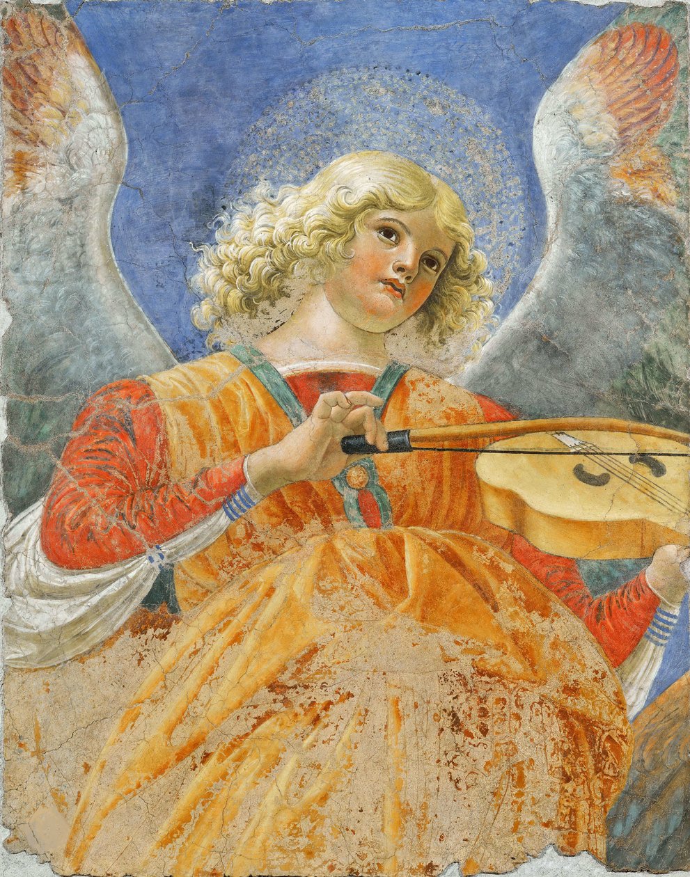Hudební anděl od Melozza da Forliho, cca 1480 (freska) od Melozzo da Forli
