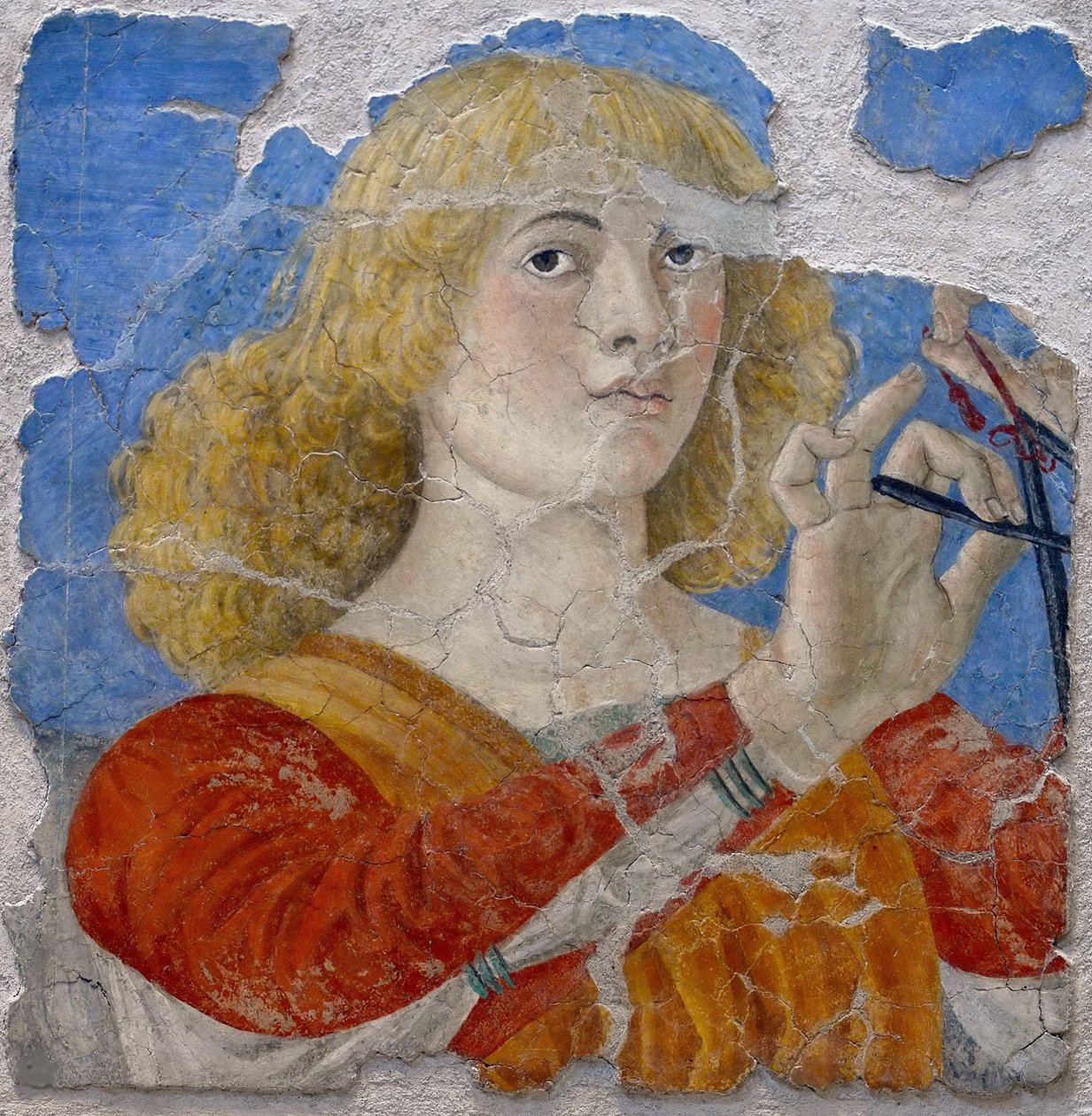 Hudební anděl od Melozza da Forliho, cca 1480 (freska) od Melozzo da Forli