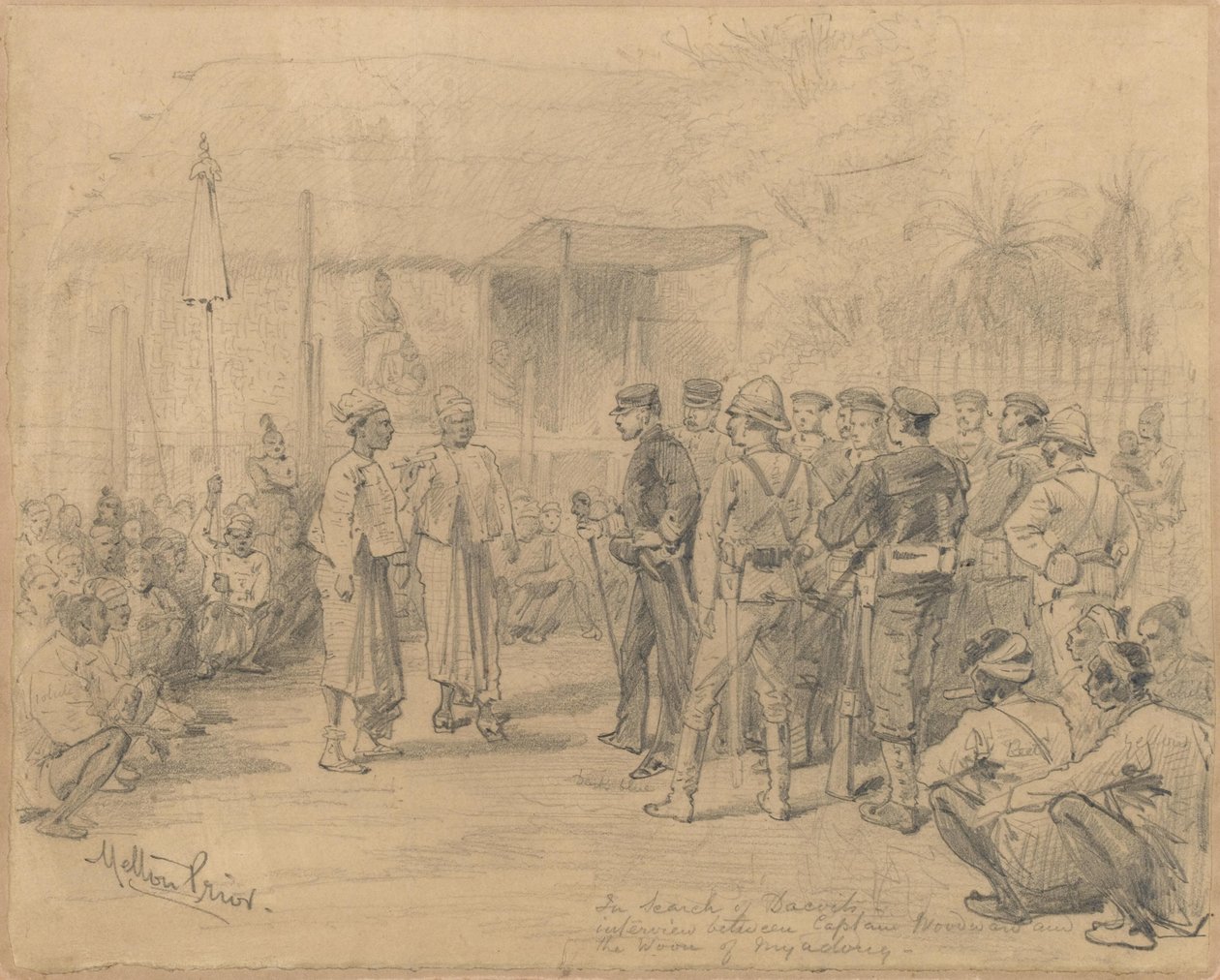 Při hledání Dacoitů, kolem roku 1885 od Melton Prior
