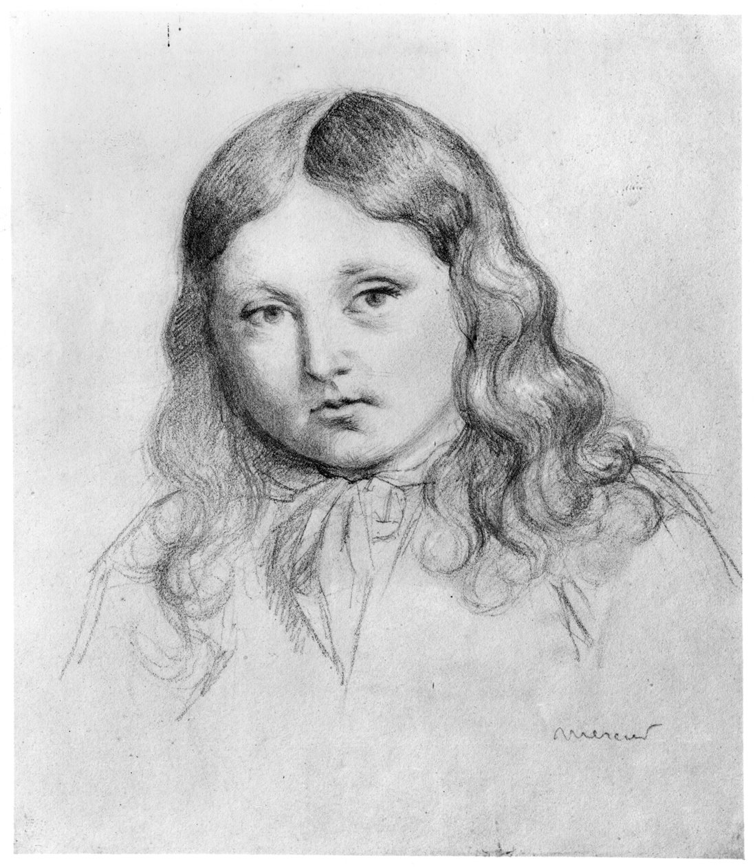 Portrét Solange Sand (narozen 1828) od Mercier