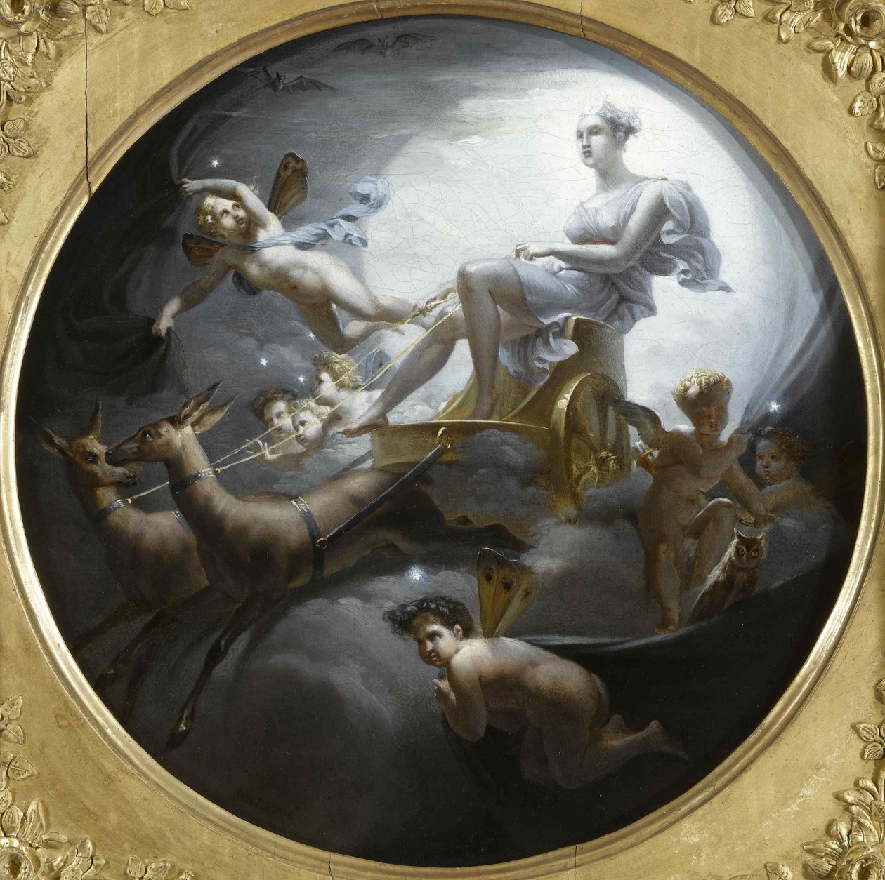 Diana na svém voze, 1821. od Merry Joseph Blondel