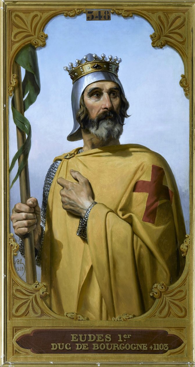 Burgundský vévoda Odo I. 1060-1102, zvaný Borel, 1843. od Merry Joseph Blondel