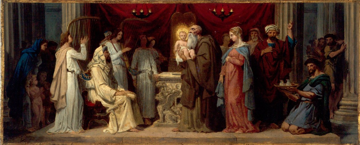 Présentation de Jésus au Temple Představení Krista v chrámu od Merry Joseph Blondel