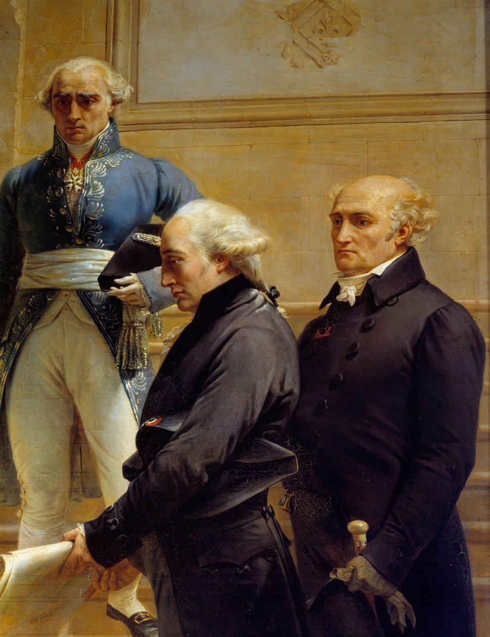 Portrét francouzského architekta Pierra Francoise Leonarda Fontaina (1762-1853) Detail obrazů Merry Joseph Blondel (1781-1853) od Merry Joseph Blondel
