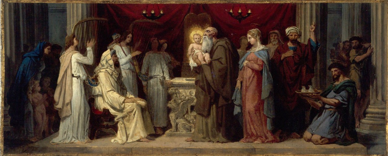 Představení Ježíše v chrámu, asi 1849 (obraz) od Merry Joseph Blondel