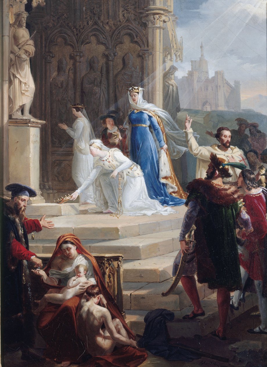 Svatá Alžběta královna Maďarska od Merry Joseph Blondel