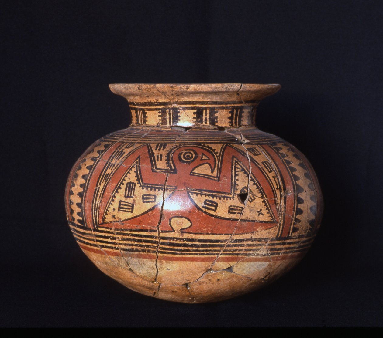 Pohřební nádoba s límcem, fáze kolen, 500-600 AD (keramická) od Mesoamerican