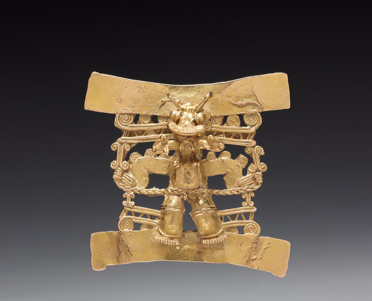 Přívěsek se zvířecí hlavou, c. 1000-1550 (lité zlato) od Mesoamerican Mesoamerican