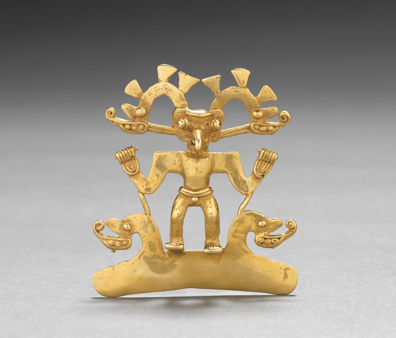 Přívěsek Bird-Man, c. 700-1550 (lité a tepané zlato) od Mesoamerican Mesoamerican
