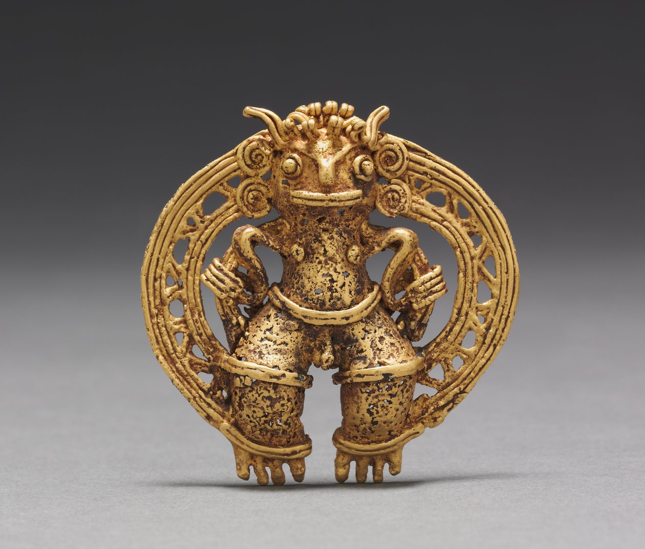 Figurový přívěsek, c. 1000-1550 (lité zlato) od Mesoamerican Mesoamerican