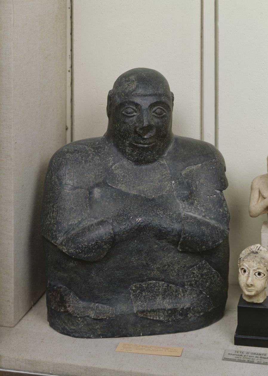 Busta Lupada, úředníka města Umma, 2900-2400 př.nl (bronz) od Mesopotamian