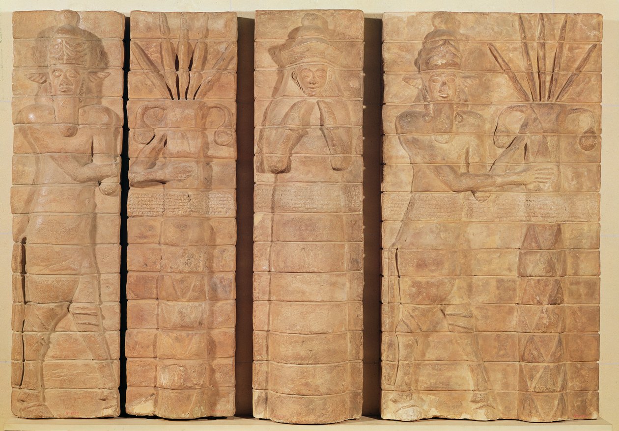 Část zdi s nápisy Kutir-Nahhunte a Shilak-Inshushinak, ze Susa, kolem 1150 př.nl od Mesopotamian