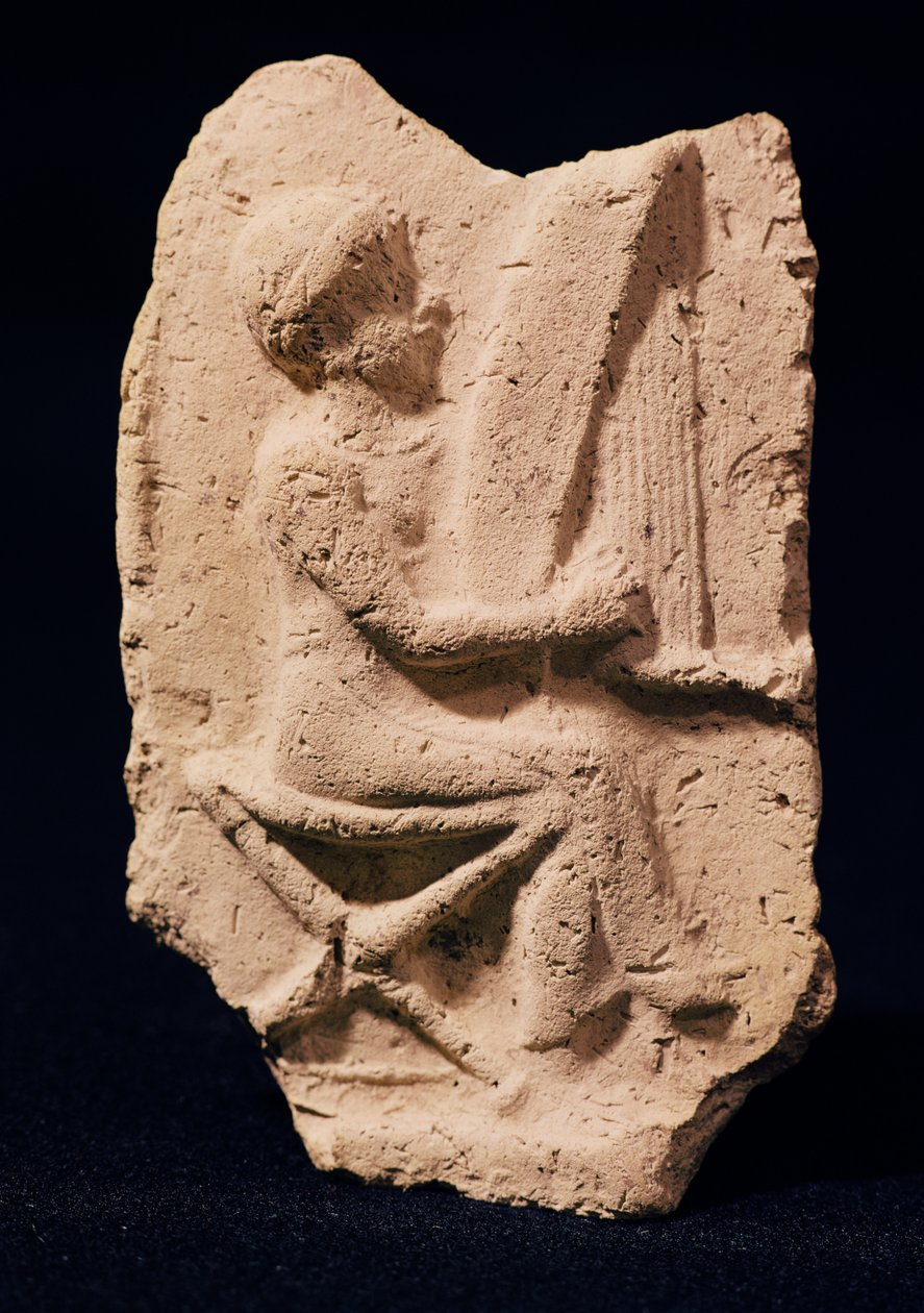 Hráč na harfu, 1830-1600 př. Kr od Mesopotamian