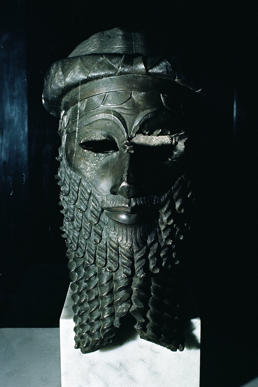 Hlava Sargona I. (asi 2334-2279 př. n. l.) 2334-2200 př. n. l. (měď) (viz také 187024) od Mesopotamian